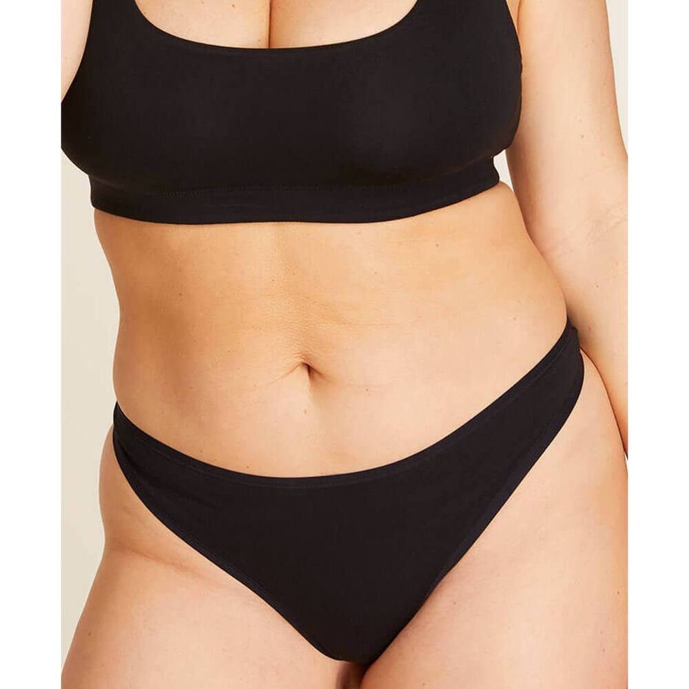 NWT Andie The Thong Panty - Black L, 8 pair